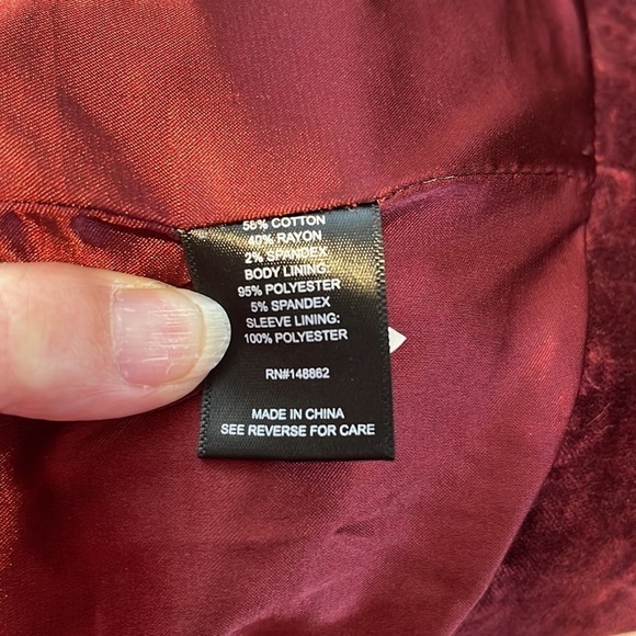 Torrid Lattice Velvet Jacket Plus Size 4X - Picture 4 of 8